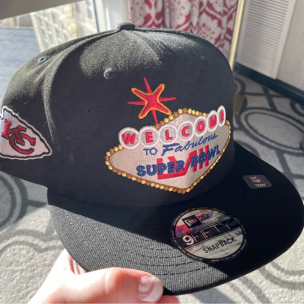 New Era Black Kansas City Chiefs Super Bowl LVIII Tarmac 9FIFTY Snapback Hat
